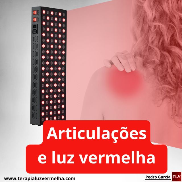 luz vermelha, articulação, inflamação